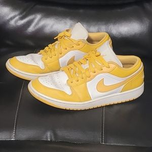 Jordan 1 Low "Pollen", sz 12, yellow